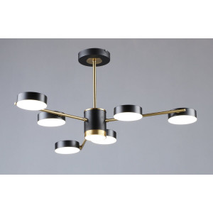 Люстра світлодіодна в стилі лофт Sirius B N6369/6 COP+BK