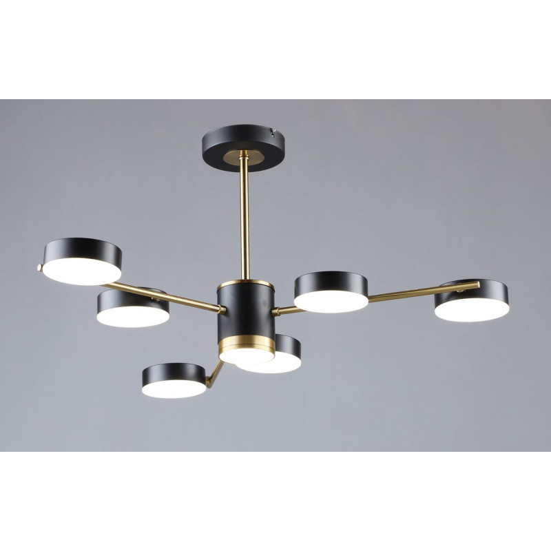 Люстра світлодіодна в стилі лофт Sirius B N6369/6 COP+BK