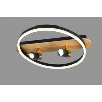 Люстра стельова світлодіодна VALESO 77084/1+2S, чорний