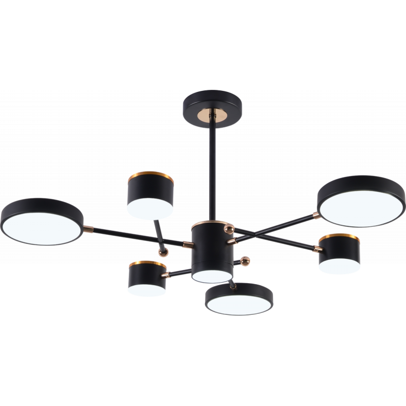 Люстра світлодіодна акрилова Sirius B X13287/6 BK+FGD