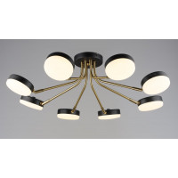 Люстра світлодіодна акрилова у вітальню Sirius B N6665/8 COP+BK