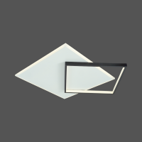 Акрилова світлодіодна люстра VALESO 2023226, біла з чорним