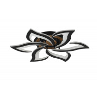 Люстра стельова світлодіодна VALESO 3310/6 чорний + дерево