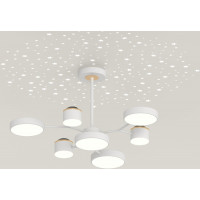 Стельовий світильник XI3347-7 Білий + Золото