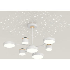 Стельовий світильник XI3347-7 Білий + Золото