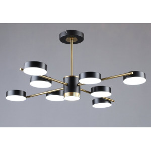 Люстра світлодіодна в стилі лофт Sirius B N6369/8 COP+BK