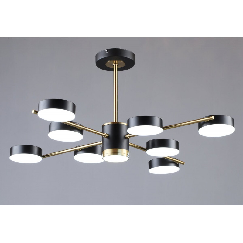 Люстра світлодіодна в стилі лофт Sirius B N6369/8 COP+BK