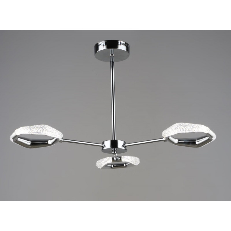 Люстра підвісна світлодіодна Sirius B YH1304/3 CH 18W хромова