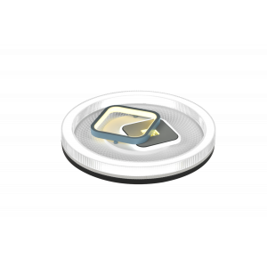 Світлодіодна пристельова люстра 2H-005, Білий+Чорний