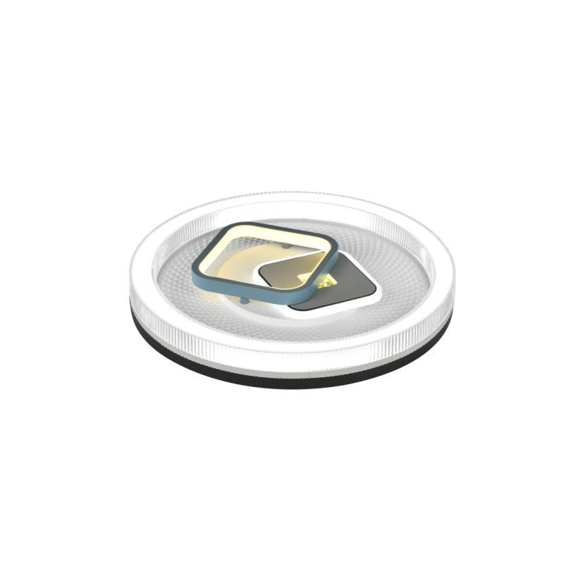 Світлодіодна пристельова люстра 2H-005, Білий+Чорний