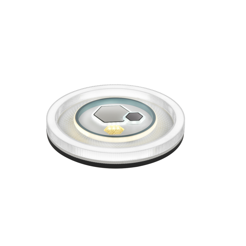 Світлодіодна пристельова люстра VALESO 2H-004, Білий+Чорний