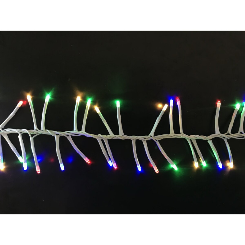 Гірлянда новорічна LED VALESO Феєрверк 200 RGB Багаторежимна Білий провід LKS5015