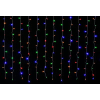 Гірлянда-штора LED VALESO 144 RGB 3х2 м 8 режимів Прозорий провід LKS5053