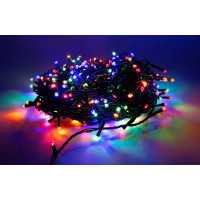 Гірлянда новорічна LED-лампа VALESO 100 шт RGB 8 режимів Зелений провід LKS5020