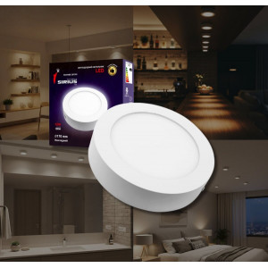 Світильник Sirius LED накладний круглий SM-12B 12W 6500к