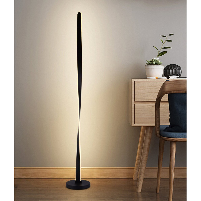 Торшер сучасний світлодіодний Sirius LDD1008 BK 62W чорний