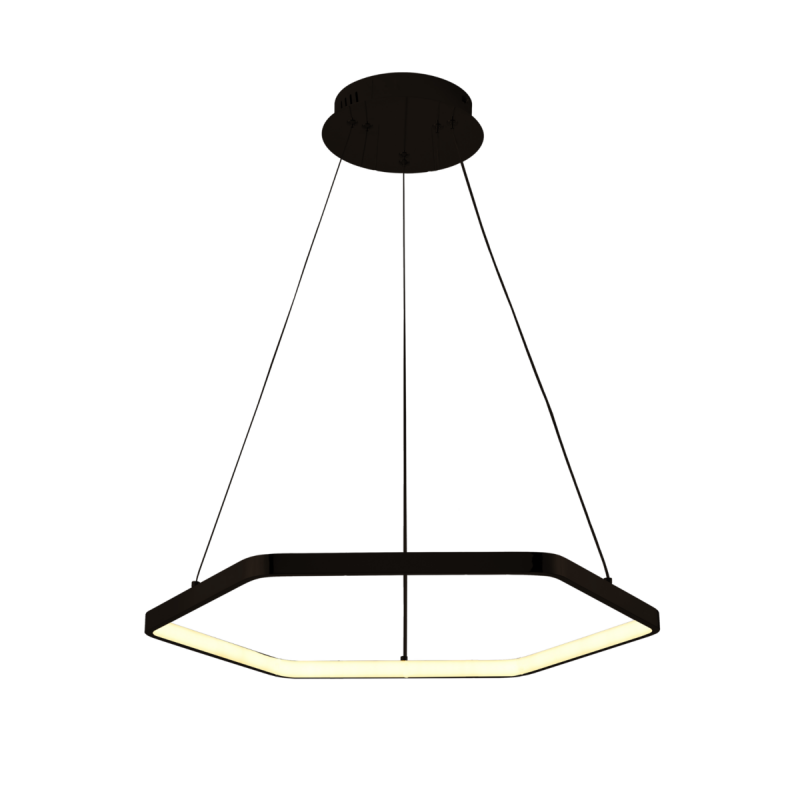 Люстра підвісна світлодіодна Sirius LCD3024 BK чорна