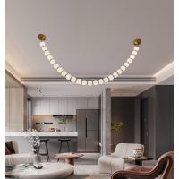 Люстра підвісна велика сучасна перлина VALESO G3873-25 Copper 60W