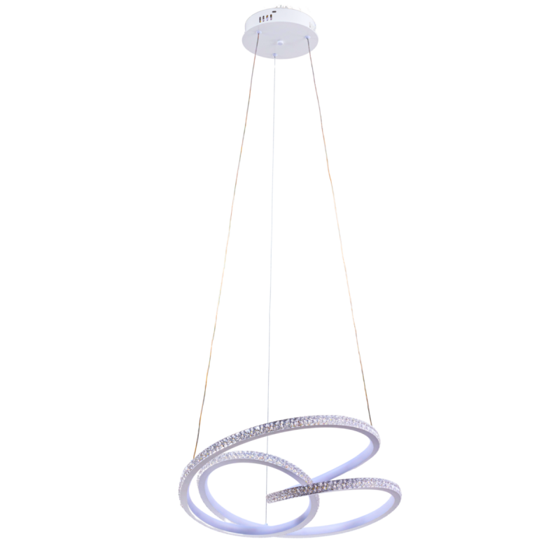 Люстра підвісна світлодіодна акрилова Sirius LCD3073 WT 128W