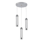 Підвісний світлодіодний світильник G 2664/3P 24W Хром