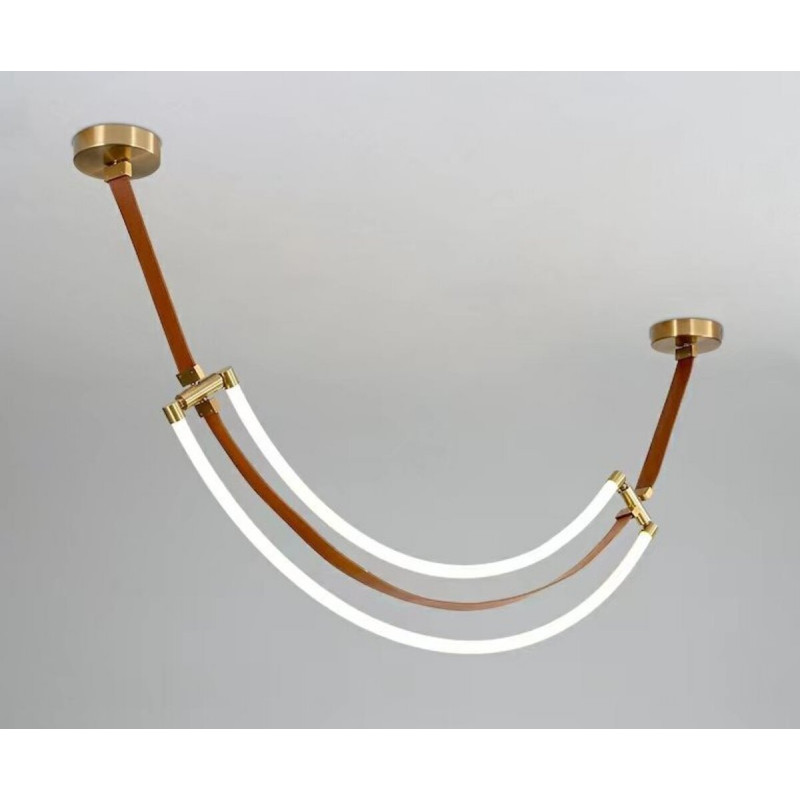 Люстра підвісна світлодіодна VALESO THD63856-1500 30W коричнева