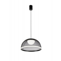 Підвісна світлодіодна люстра 2567/400 (Чорний) з пультом дистанційного керування