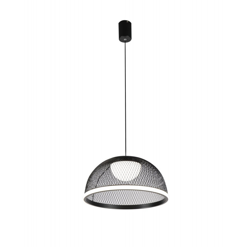 Підвісна світлодіодна люстра 2567/400 (Чорний) з пультом дистанційного керування