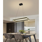 Стельова світлодіодна люстра QQD3093 (Чорний)