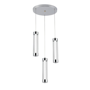 Підвісний світлодіодний світильник G 2664/3P 24W Хром