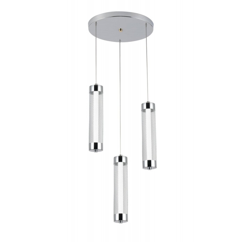 Підвісний світлодіодний світильник G 2664/3P 24W Хром