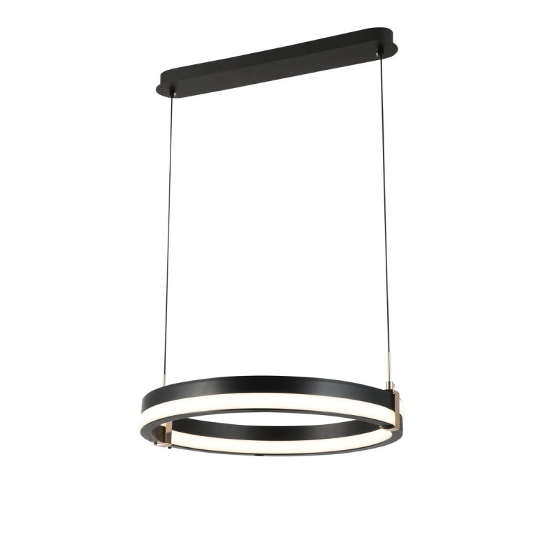 Підвісна LED-люстра G 2919/500D 108W Чорний+Золото