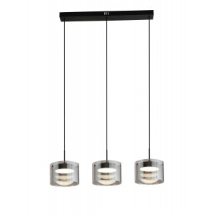 Підвісний світлодіодний світильник G 2922/3L 42W Димчасто-чорний