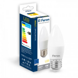 Світлодіодна лампа Feron LB-907 7W E27 4000K свіча