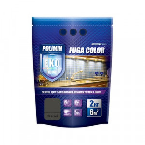 Затирка для плитки Fuga Color Polimin 2 кг черная