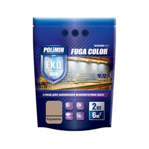 Затирка для плитки Fuga Color Polimin 2 кг карамель