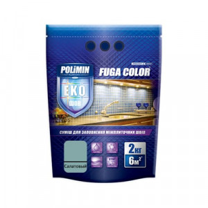 Затирка для плитки Fuga Color Polimin 2 кг салатовый