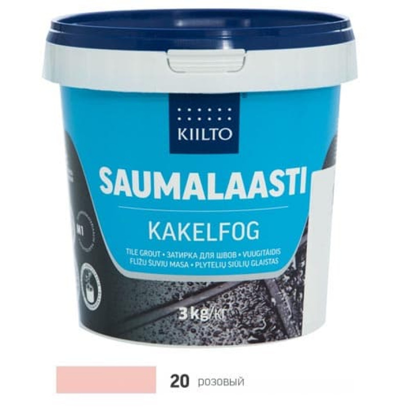 Фуга Kiilto Saumalaasti 20 розовий 3 кг