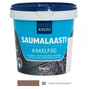 Затирка для плитки Kiilto Saumalaasti 32 темно-коричневый