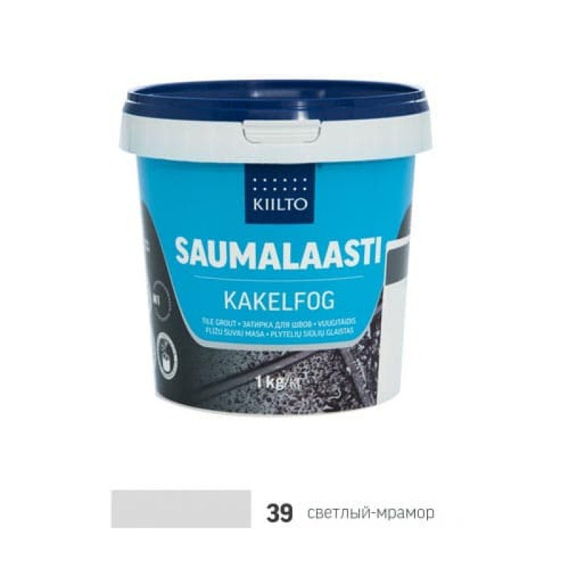 Затирка для плитки Kiilto Saumalaasti 39 светлый мрамор 1 кг