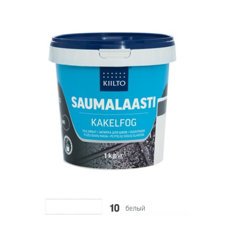 Затирка для плитки Kiilto Saumalaasti 10 белый 1 кг