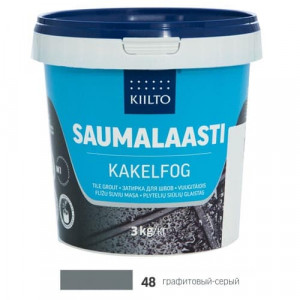 Затирка для плитки Kiilto Saumalaasti 48 графитовый-серый