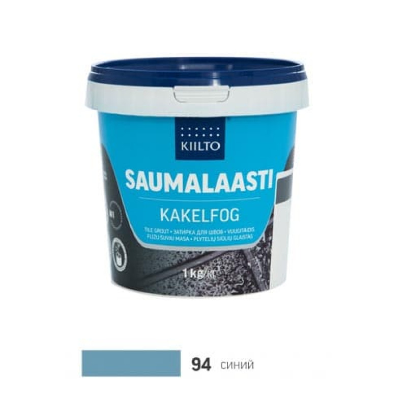 Затирка для плитки Kiilto Saumalaasti 94 синий 1 кг