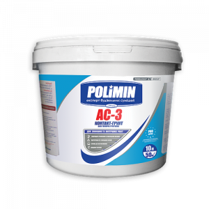 Грунт адгезионный Polimin AC-3 Кварц-Грунт акриловый белый 7,5 кг