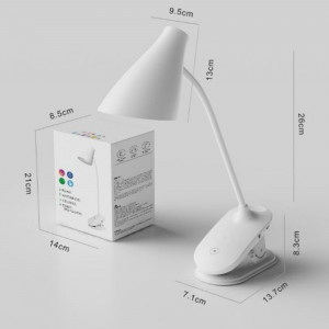 LED світильник настільний Білий з акумулятором та з кріпленням