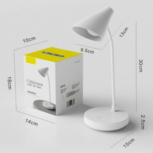 LED светильник настольный  конусный Белый с аккумулятором