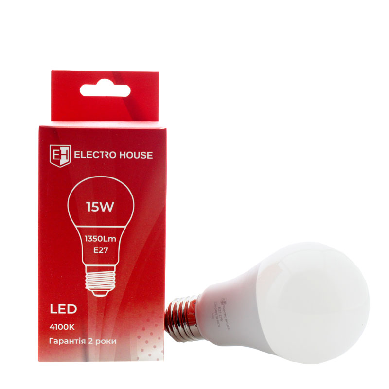 LED лампа А65  E27  15 Вт  4100К