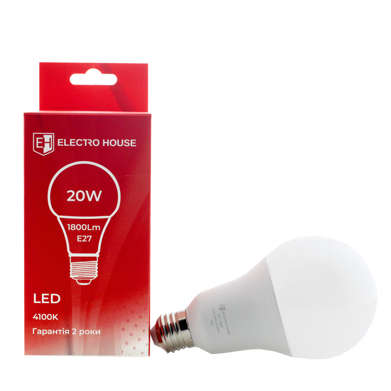 LED лампа A70  E27  20 Вт 4100К