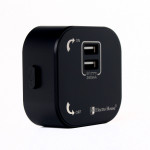 Розетка трековая двойная USB  Pandora Black (Черный) 2,4 А