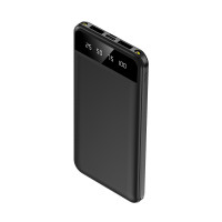 Power Bank 10000 mAh с фонариком type-c Черный