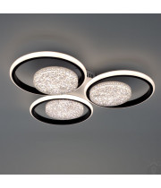 Смарт люстра управляемая светодиодная ALMAZ 6R 110 Вт 520x485x75 мм Черно-белая